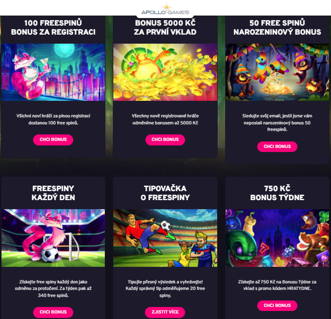 Apollo Bonuses Apollo Casino Bonuses