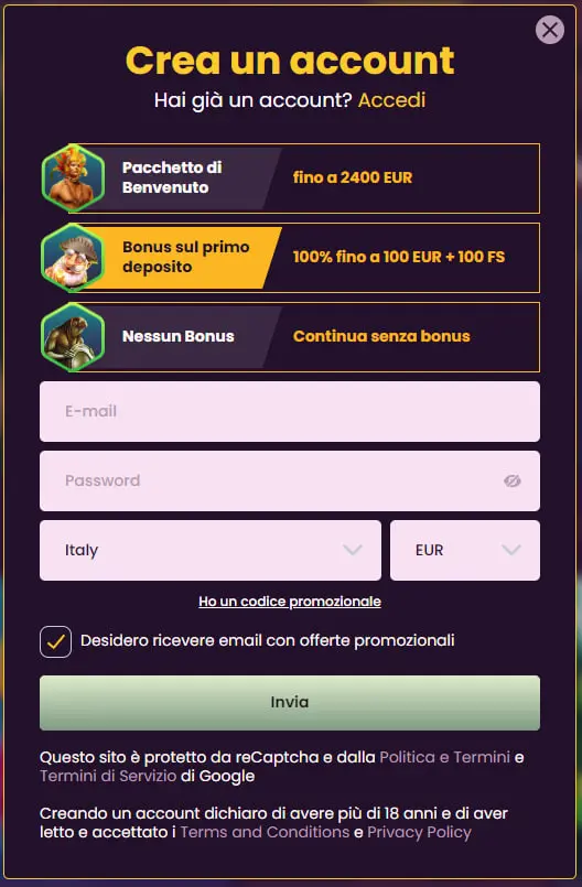 Registrace HellSpin Bizzo Registrace