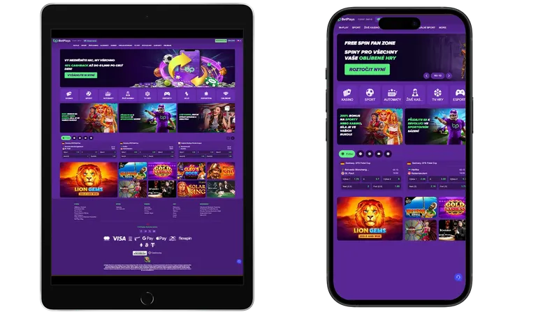 Mobilní verze kasina Betplays