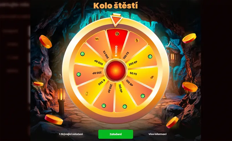 Bonusové kolo štěstí Dragonslots Dragonslots Bonus Kolo štěstí