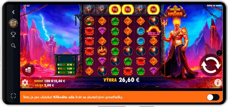 Gransino mobilní kasino Gransino mobile casino