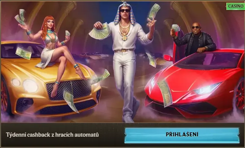 Týdenní cashback na oficiálních stránkách Realz online kasina