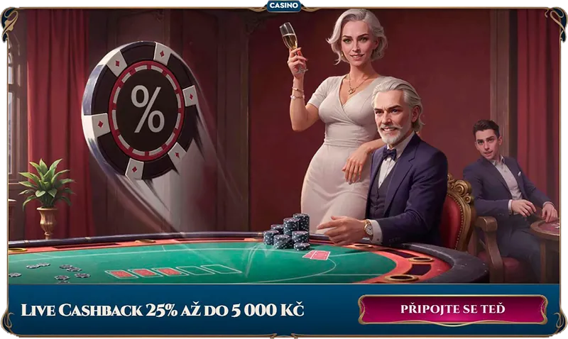 Live cashback v RichRoyal Casinu – až 25 % zpět z proher