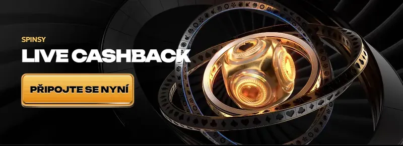 Živý cashback na oficiálních stránkách online kasina Spinsy