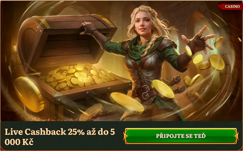 Live cashback v online casinu WildRobin – získejte zpět až 25 % ze ztrát