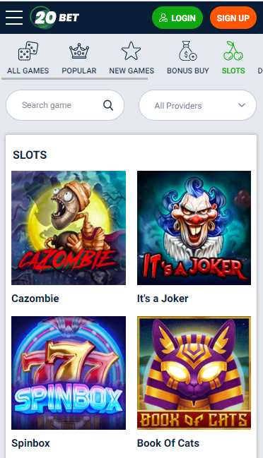 20bet mobilní kasino