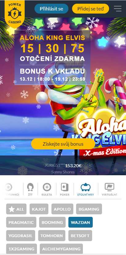 Mobilní Verzen Kasinovoima