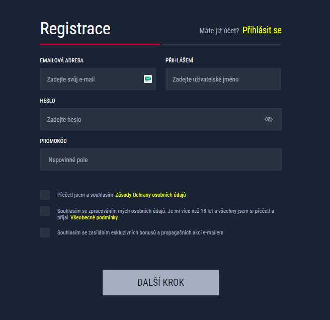 Rabona registrace Online kasino registrace Rabona